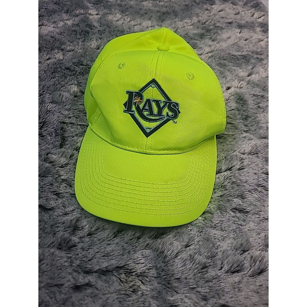 2 X 1 Tampa Bay Rays Hat Men Neon Green Snapback Adjustable Dad Cap Adult MLB